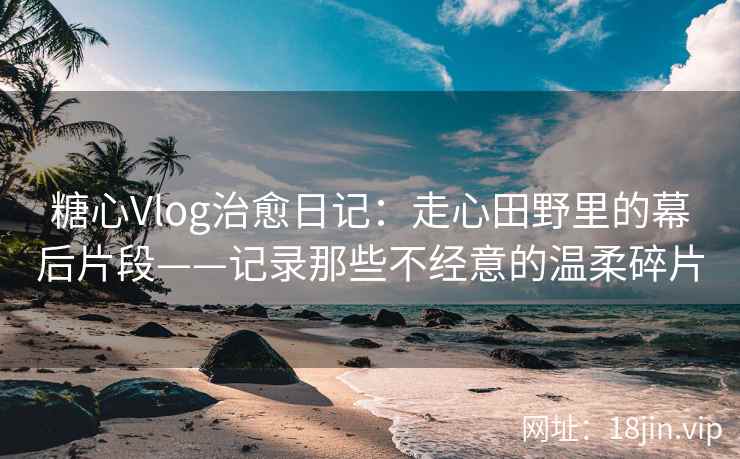 糖心Vlog治愈日记：走心田野里的幕后片段——记录那些不经意的温柔碎片