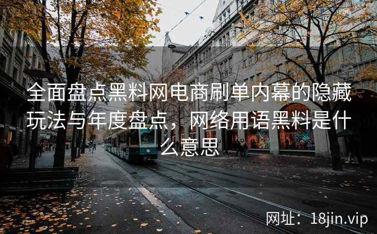 全面盘点黑料网电商刷单内幕的隐藏玩法与年度盘点，网络用语黑料是什么意思