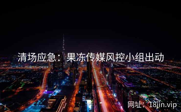 清场应急：果冻传媒风控小组出动